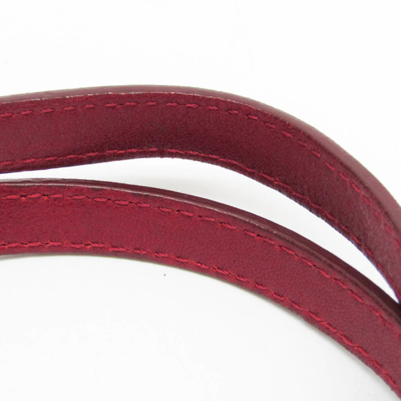 Jimmy Choo Sasha Women's Leather Studded Handbag,Tote Bag Dark Red - Picture 8 of 15